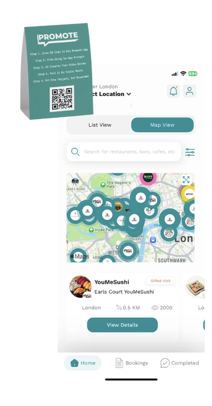 Get discovered in-venue & on the map
